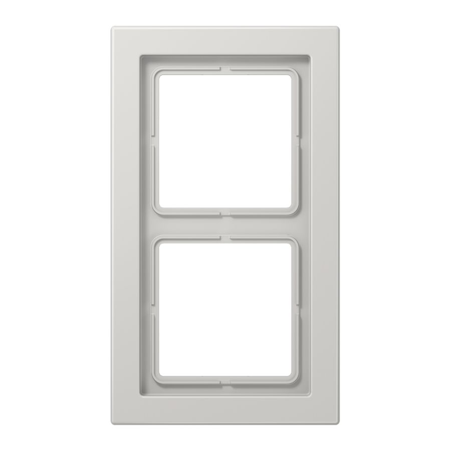 Afdekraam lichtgrijs 2-voudig LS-design