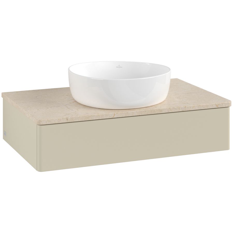 Wastafelonderkast Antao 800x190x500mm S.Grey Matt Lacquer L08013HJ