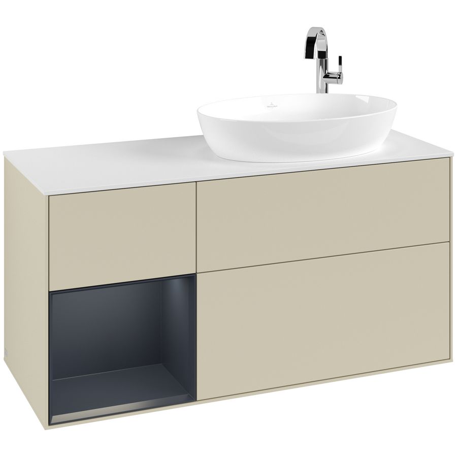 Wastafelonderkast Finion 1200x603x501mm S.Grey Matt Lacquer G921HGHJ