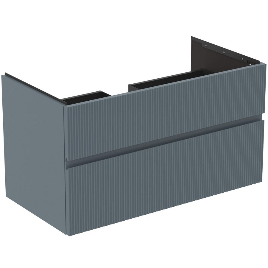 Wastafelmeubel 1000x505x550mm matt ashblue 2 laden Finesse E3397UQ