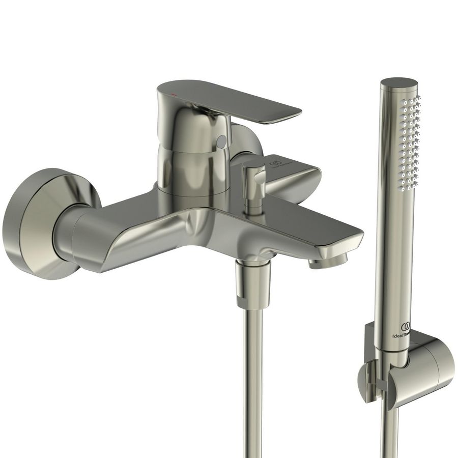 Connect Air bad/douchemengkraan met badset silver storm (rvs look)