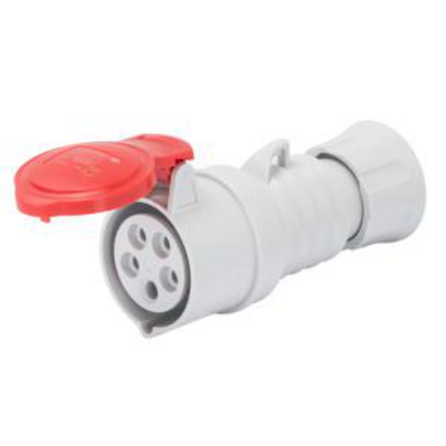 CEE KOPPELCONTACTSTOP 2P+A 16A 380/415V 50/60HZ-ROOD-9H