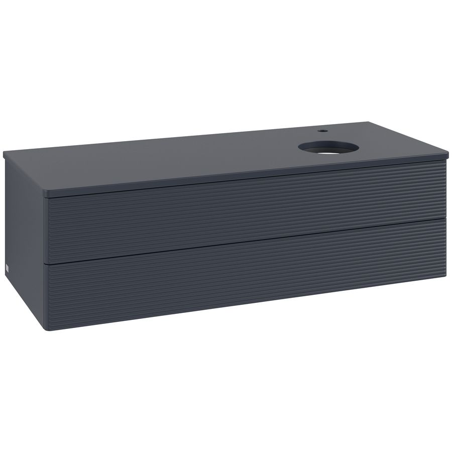 Wastafelonderkast Antao 1200x360x500mm Mid.Blue Matt Lacquer L23150HG