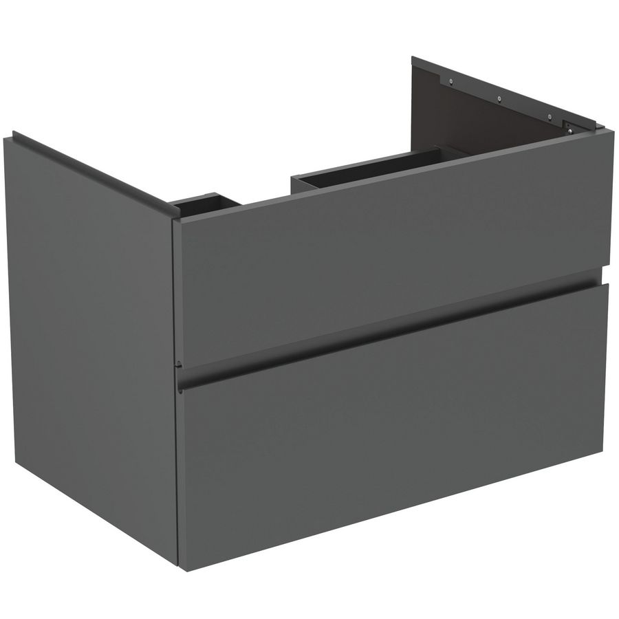 Wastafelmeubel 800x505x550mm matt anthracite 2 laden Finesse