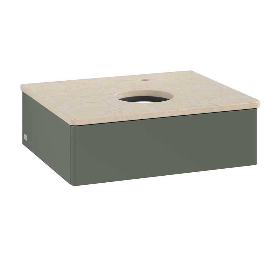 Wastafelonderkast Antao 600x190x500mm L.Green Matt Lacquer K07053HL
