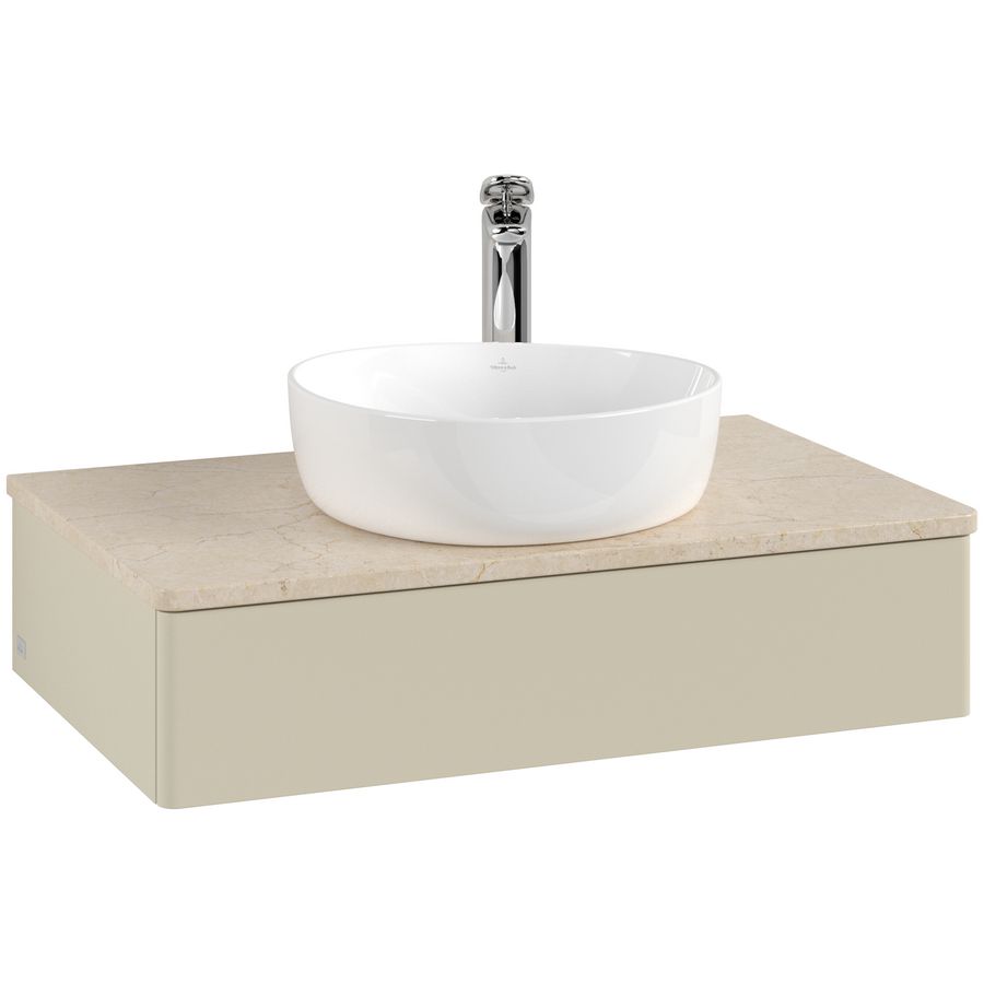 Wastafelonderkast Antao 800x190x500mm S.Grey Matt Lacquer L08053HJ