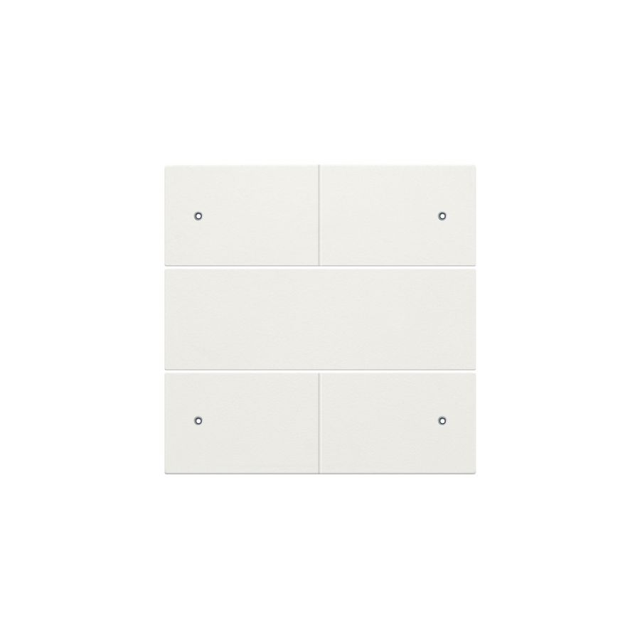 Afwerkingsset 4-voudige pot.vrij knop 24V Led white c.