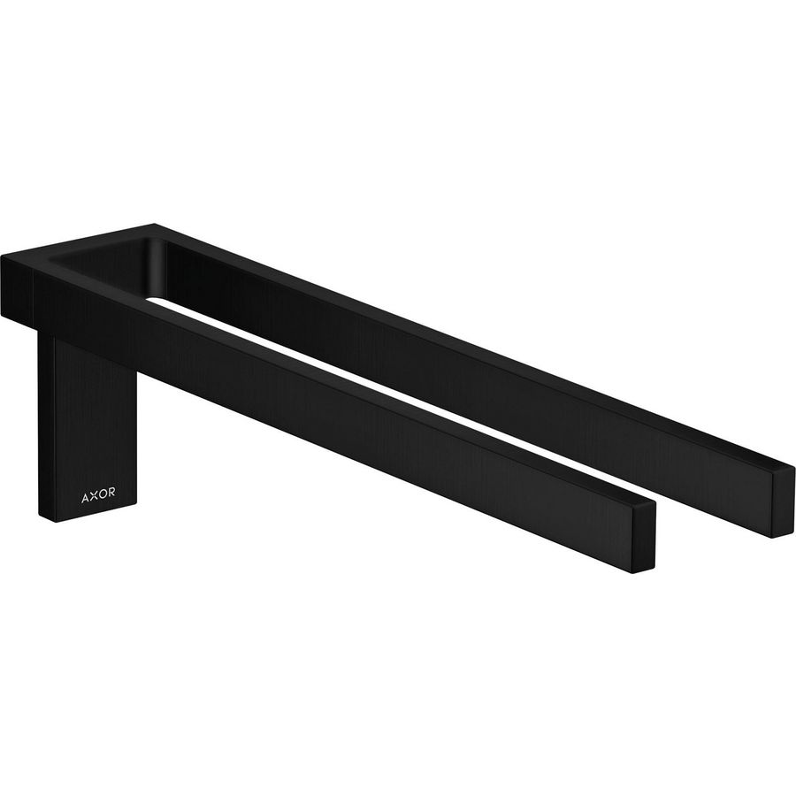 AXOR Universal Rectangular 2-lids handdoekrek mat zwart