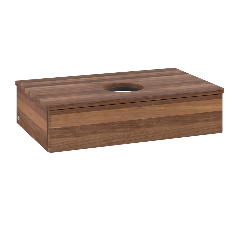Wastafelonderkast Antao 800x190x500mm Warm Walnut K08012HM