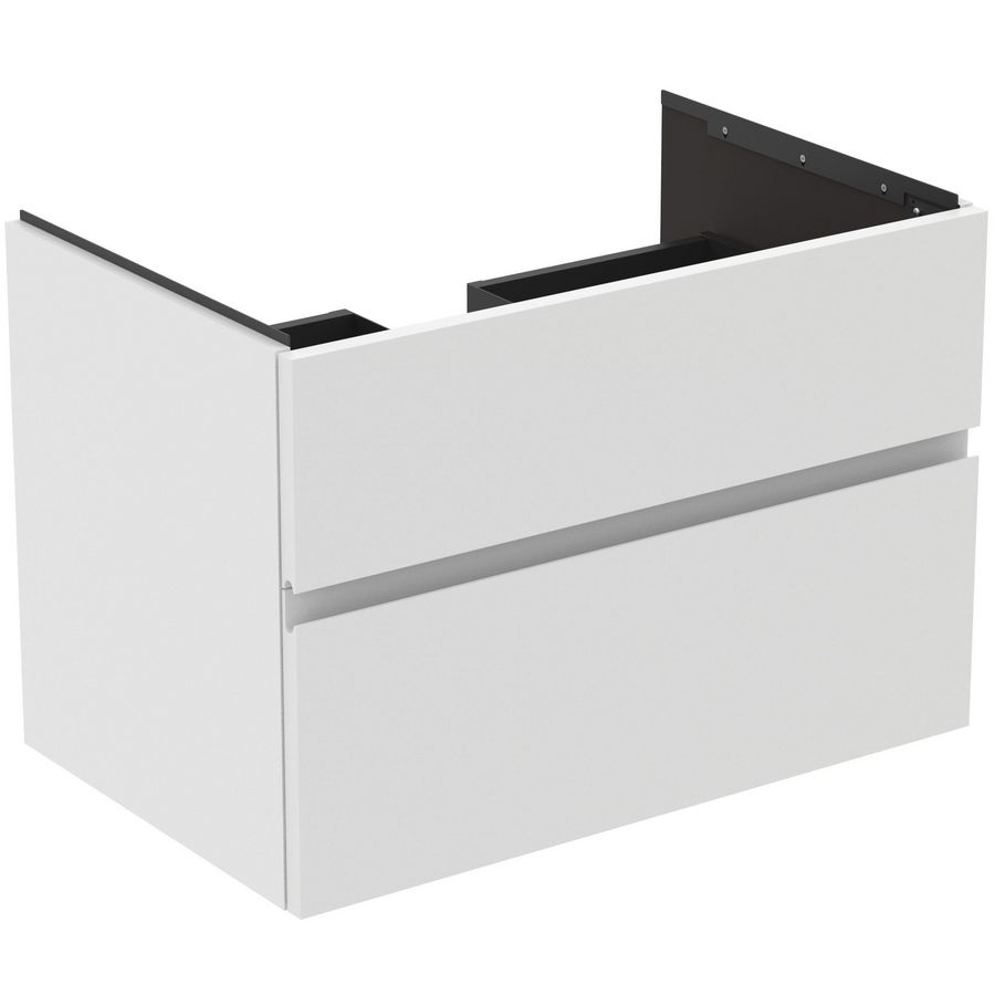 Wastafelmeubel 800x505x550mm matt white 2 laden Finesse
