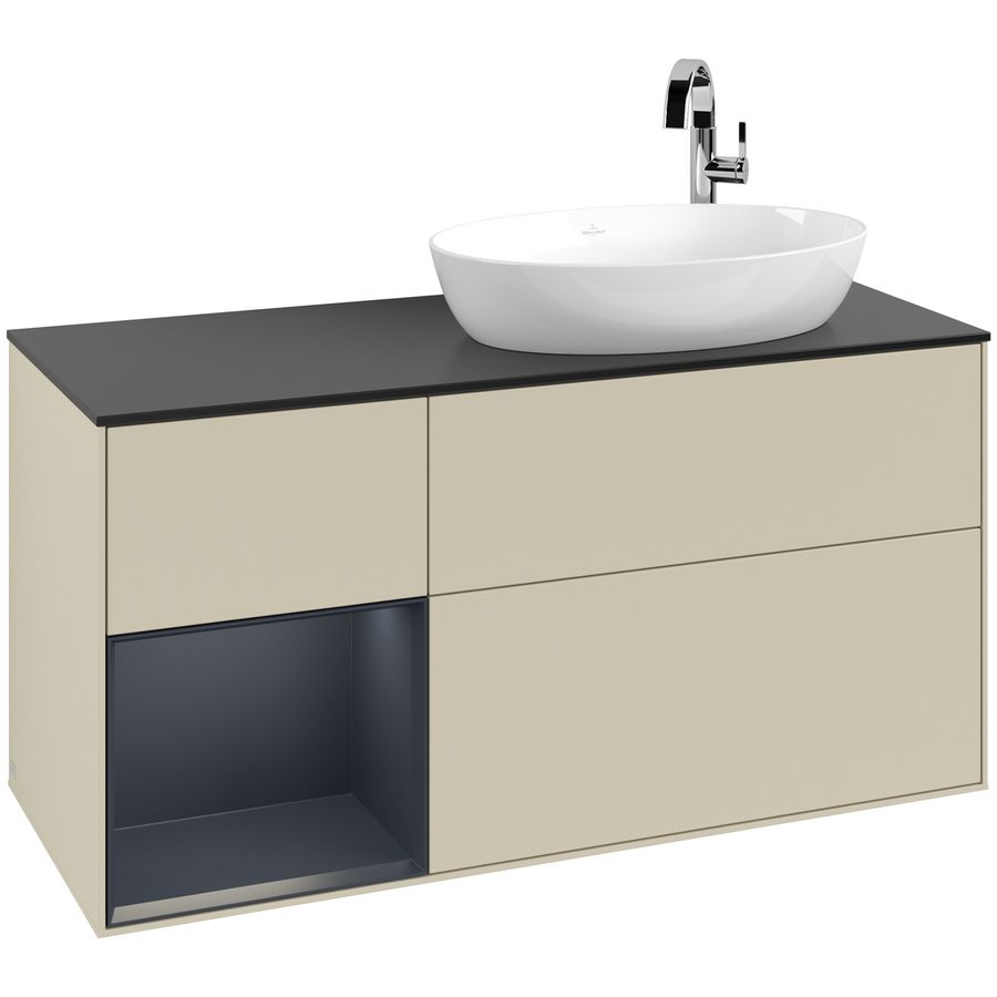 Wastafelonderkast Finion 1200x603x501mm S.Grey Matt Lacquer G922HGHJ