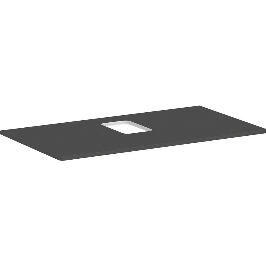 Console / wastafelblad 980x550mm Diamond Matt Grey met middenuitsparing tbv waskom met kraangat Xelu Q 54121910