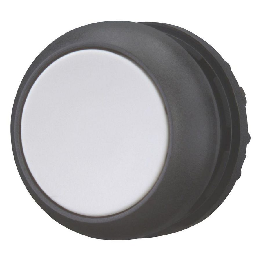 Drukknop vlak grijs terugverend M22S-D-GR