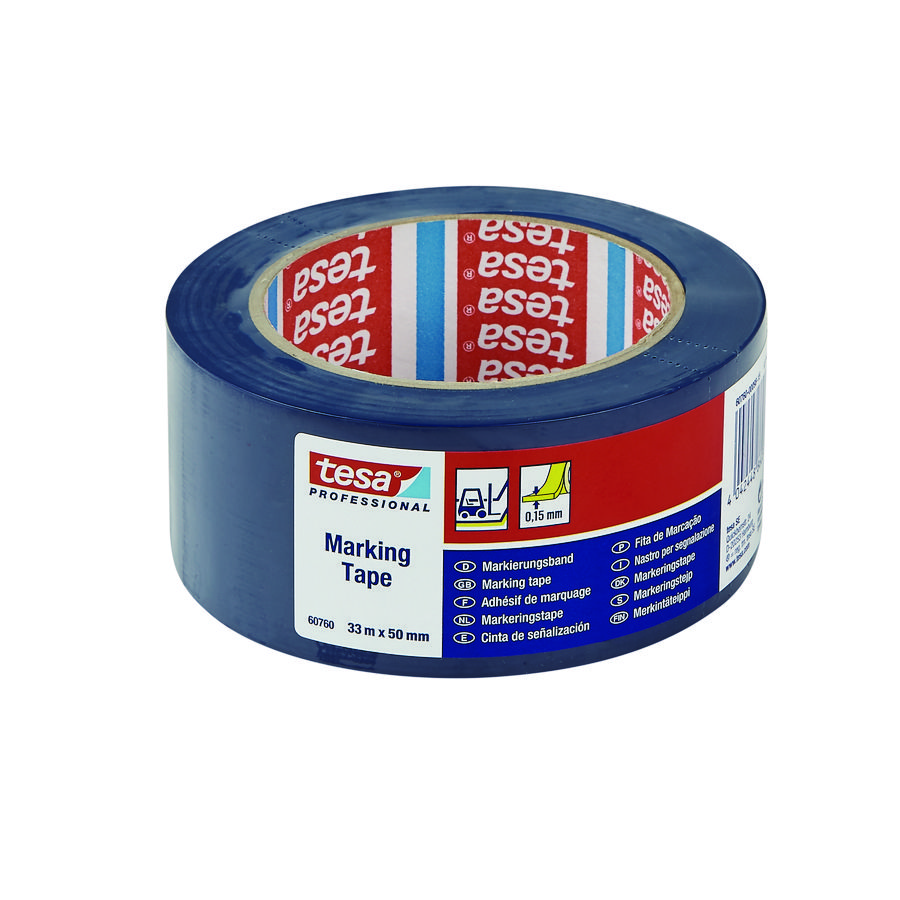 Rol a 33mtr. montage-/reparatietape pvc 33mm voor geïsoleerde leidingen blauw VVE=6