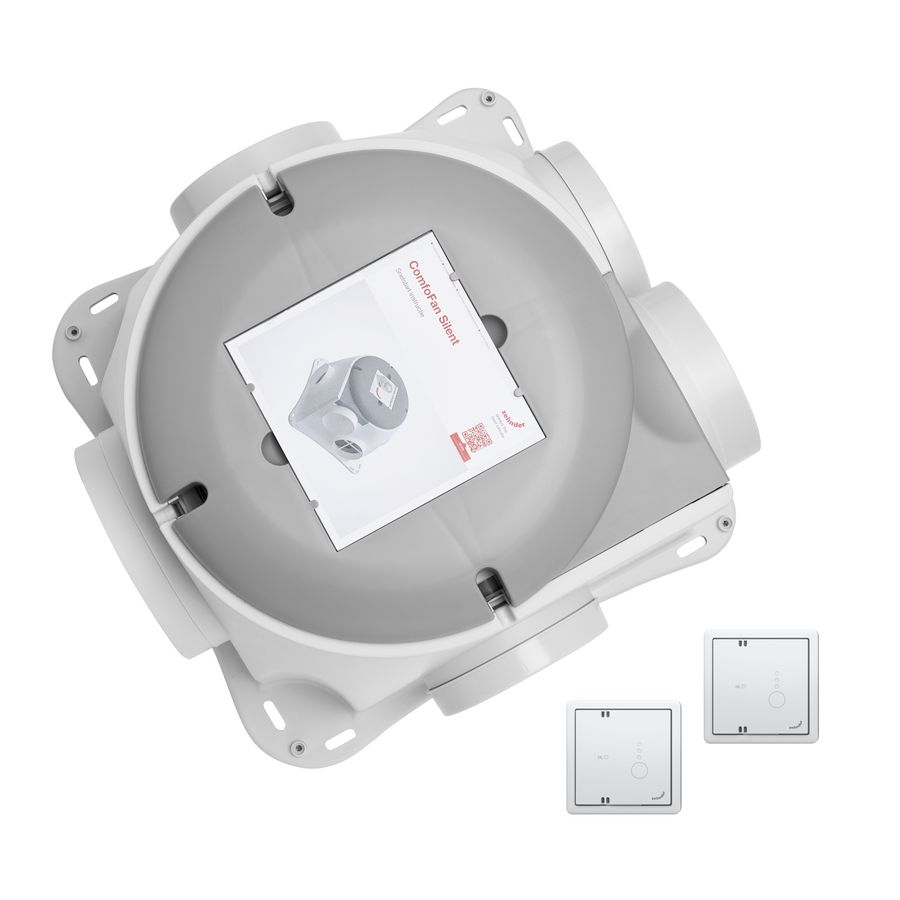 Woonhuisventilator ComfoFan Silent Set  incl. 2x CO2-sensor