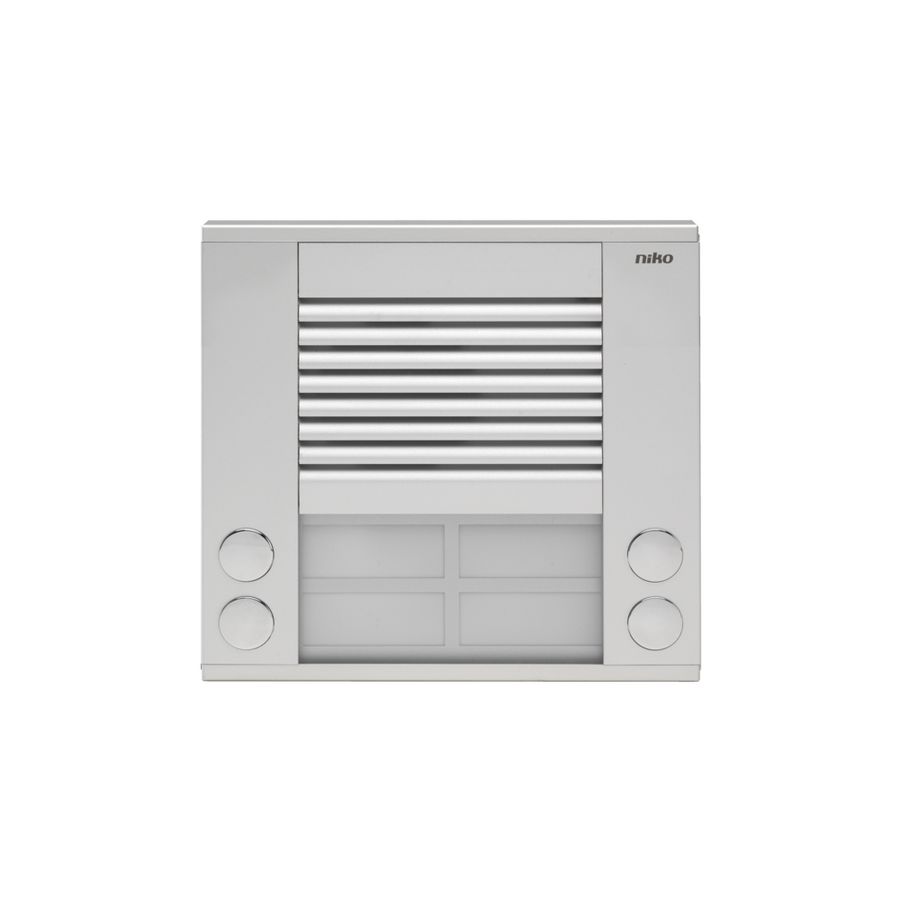 Opbouwbuitenpost 20mm met 4 bellen in 2 rijen