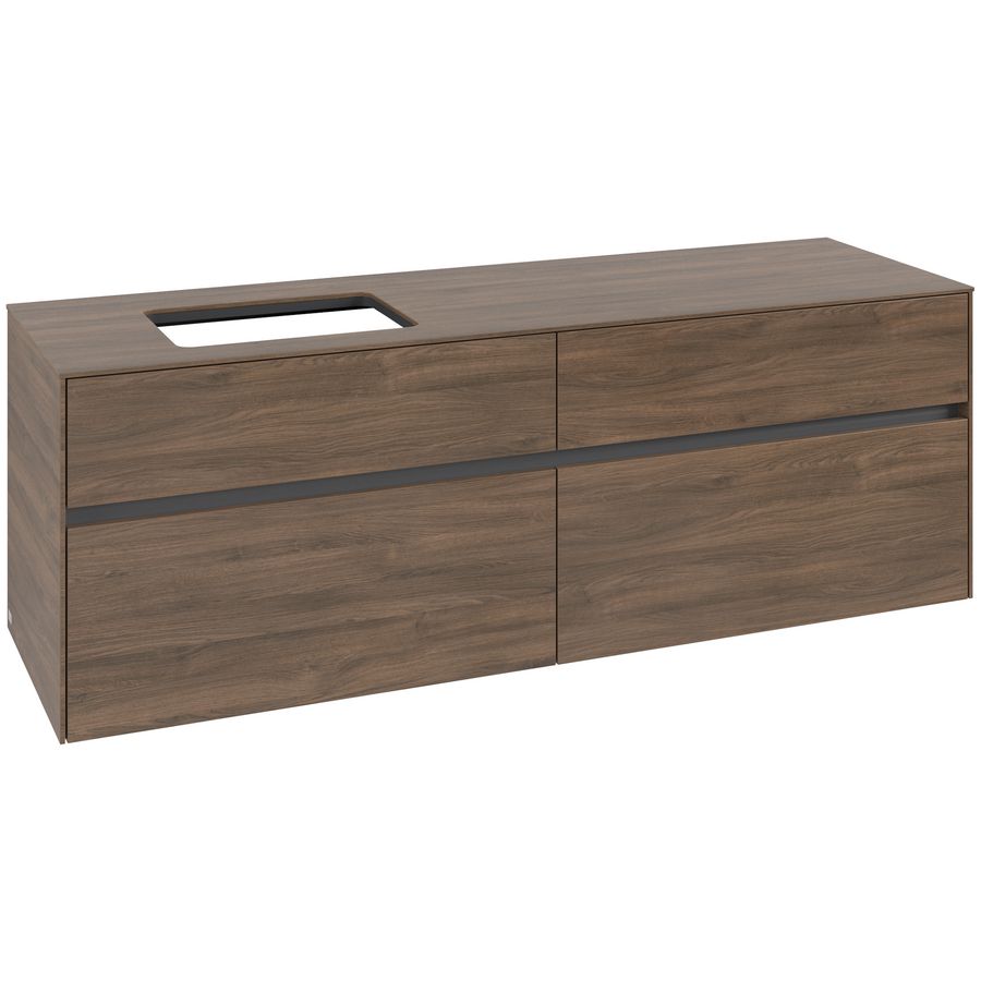 Wastafelonderkast Collaro 1600x548x500mm Ariz.Oak C12100VH