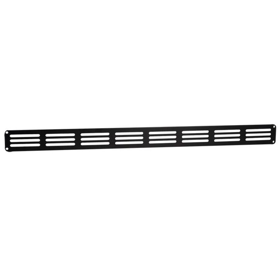 ALU vlak plintrooster 400x30mm zwart