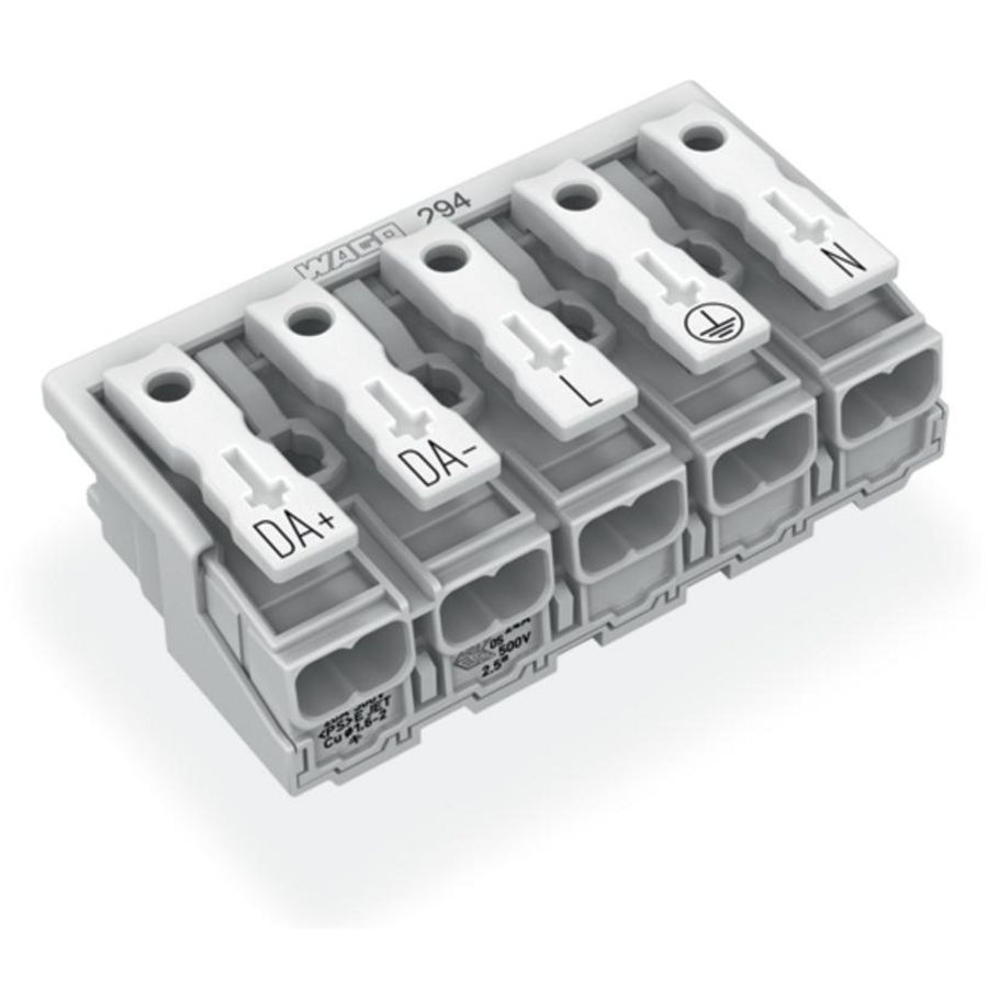 Kroonklem Drukknop extern z. PE-contact wit 294-5035 VVE=250