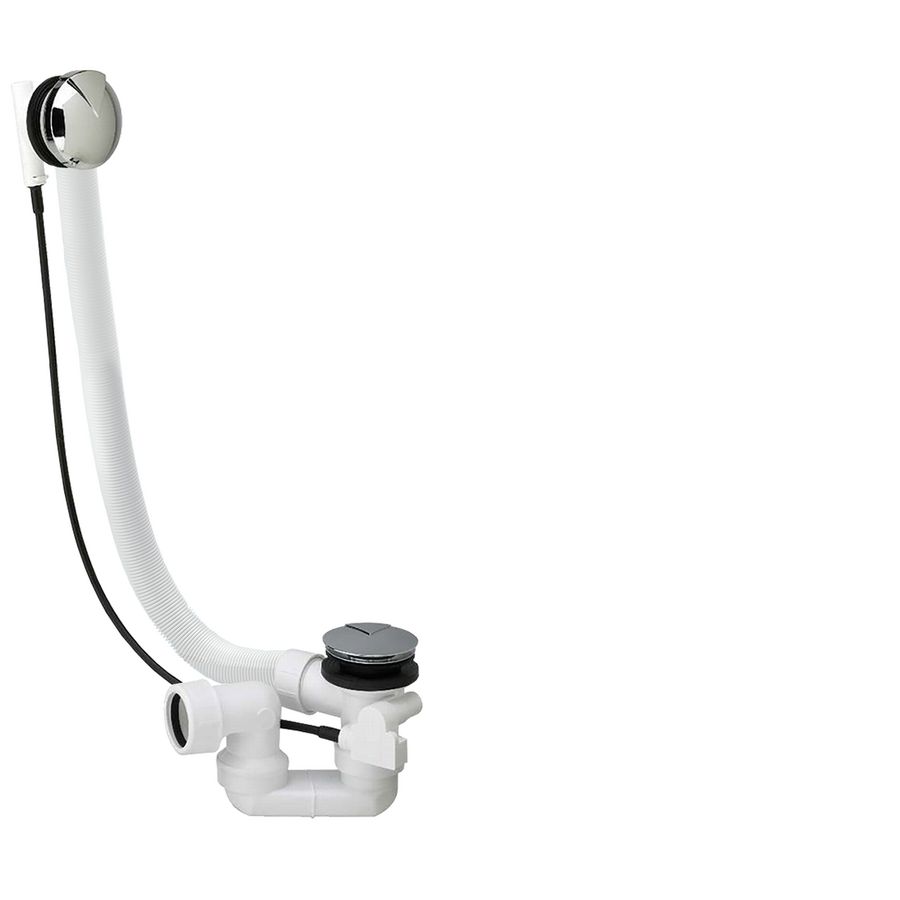 Badafvoer AVM100 overloop kabel 100cm chroom kunststof/chroom