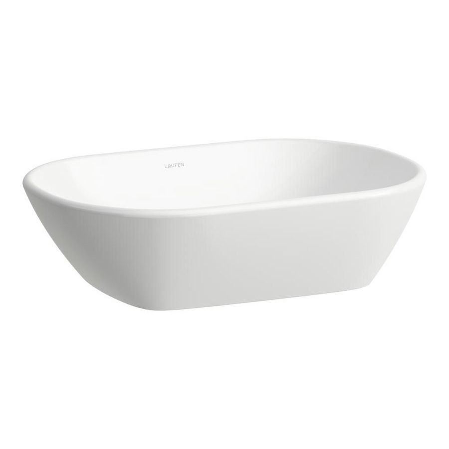 Waskom LUA 50x35cm met overloop Lcc wit