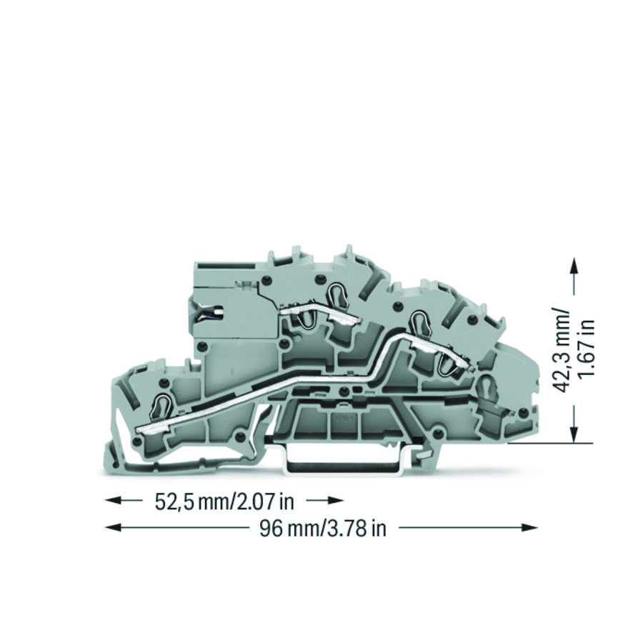 Etage installatieklem bedieningsopening 2,5mm² 7659 VVE=50