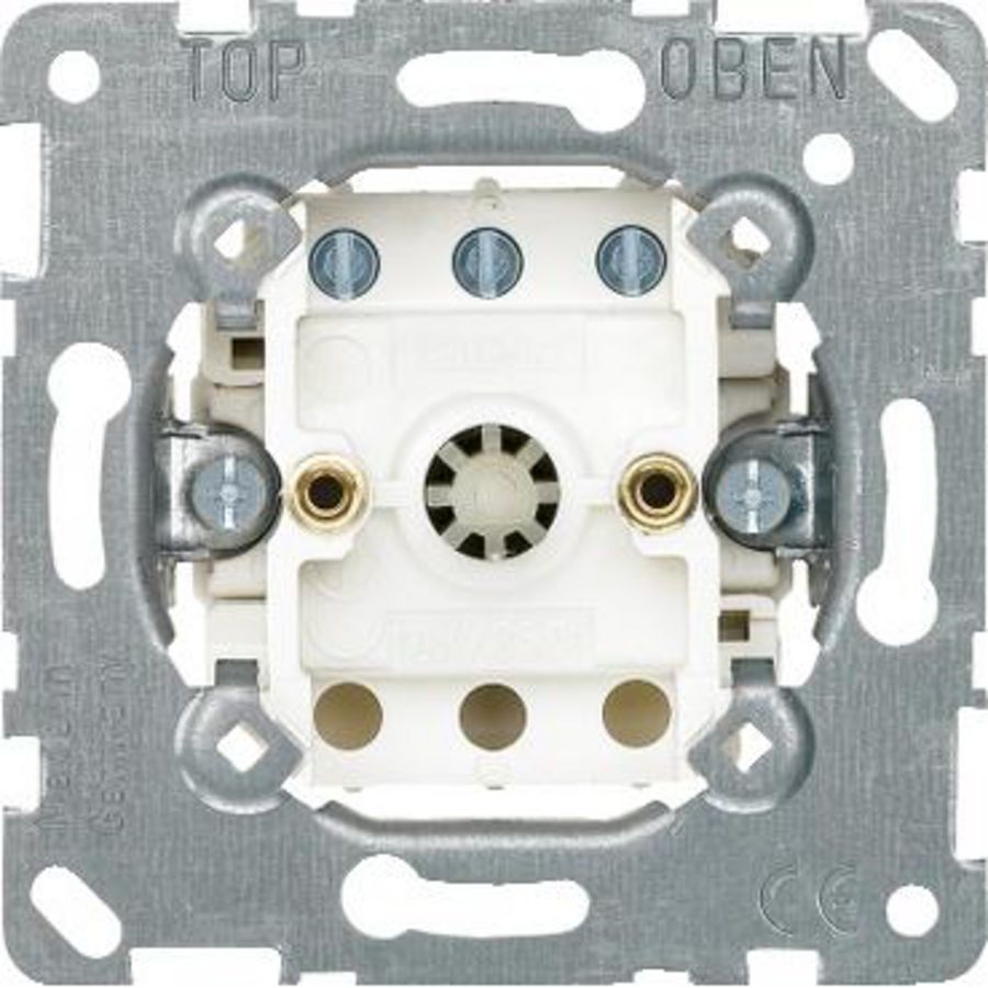 Sokkel 3-standenschakelaar 1-2-3 10A/AC 250V Merten