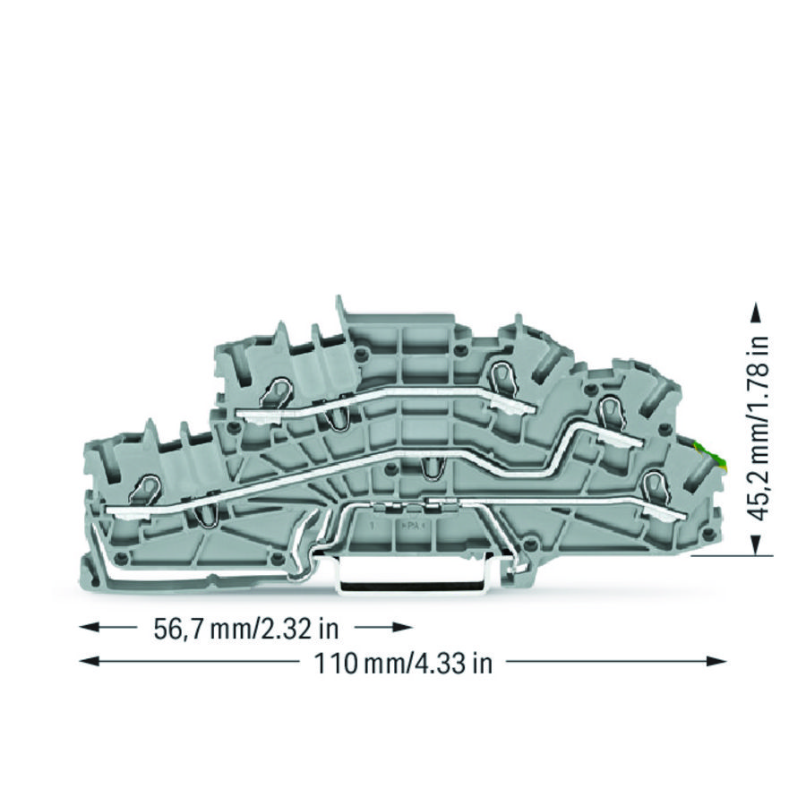 Etage installatieklem bedieningsopening 2,5mm² 6645 VVE=50