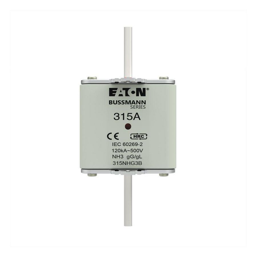 Zekering laagsp. 315A AC 500V NH3 gL/gG dubbele meld VVE=3