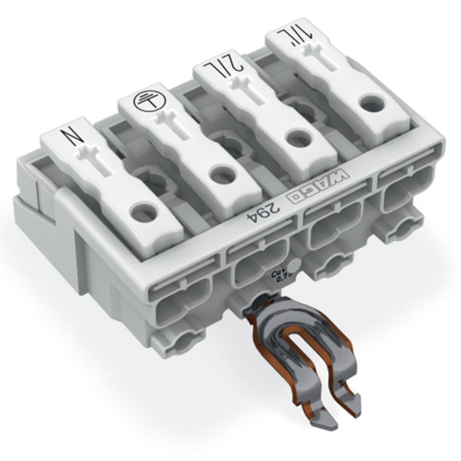 Kroonklem Drukknop extern HA PE-klikcontact 294-5324 VVE=500