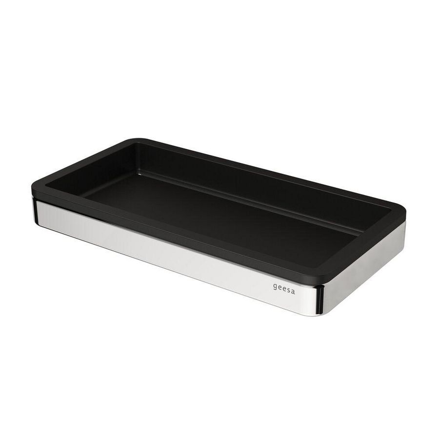 Planchet zwart chroom kunststof 210x108mm FRAME
