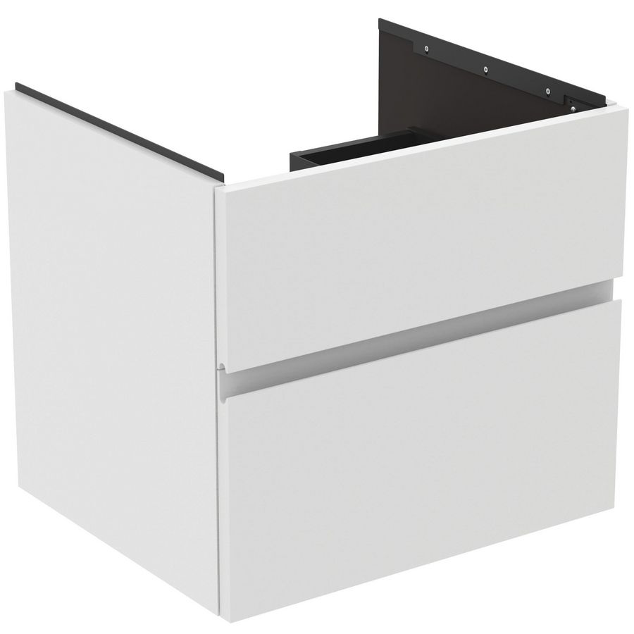 Wastafelmeubel 600x505x550mm matt white 2 laden Finesse