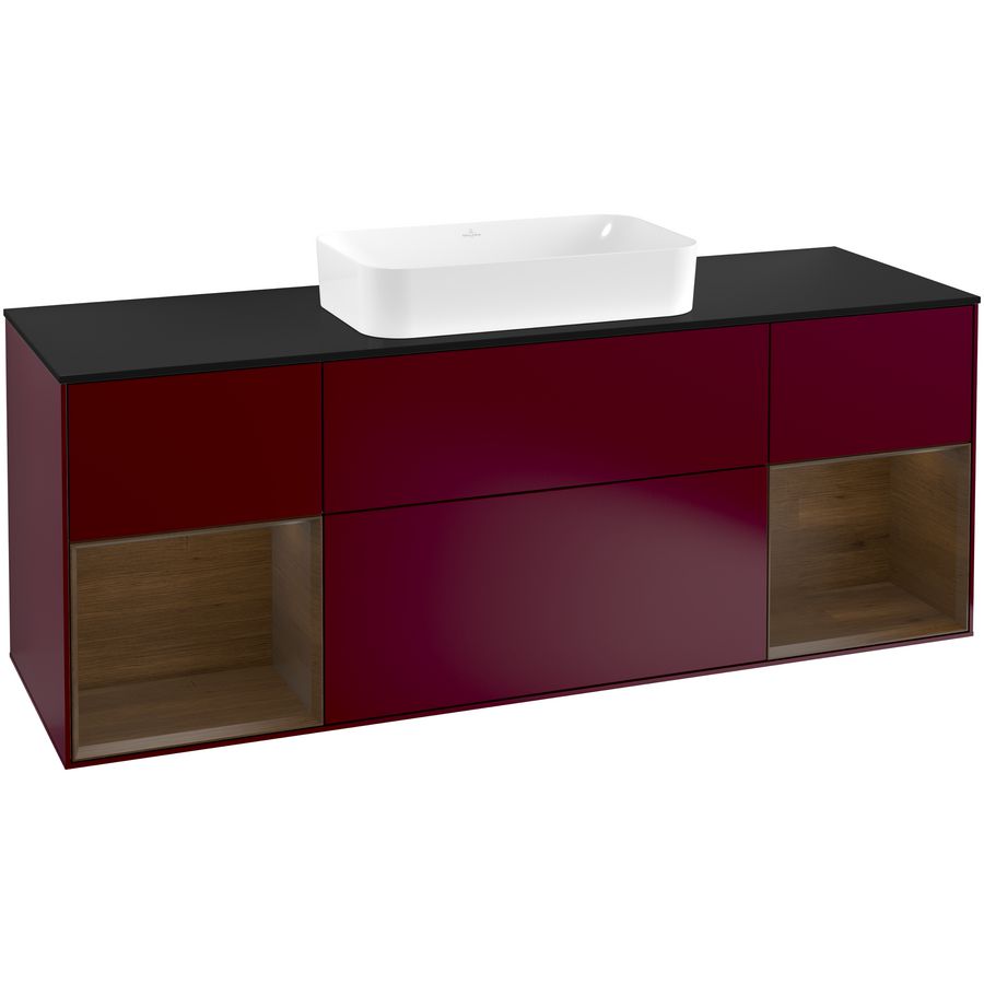 Wastafelonderkast Finion 1600x603x501mm Peony Matt Lacquer G332GNHB