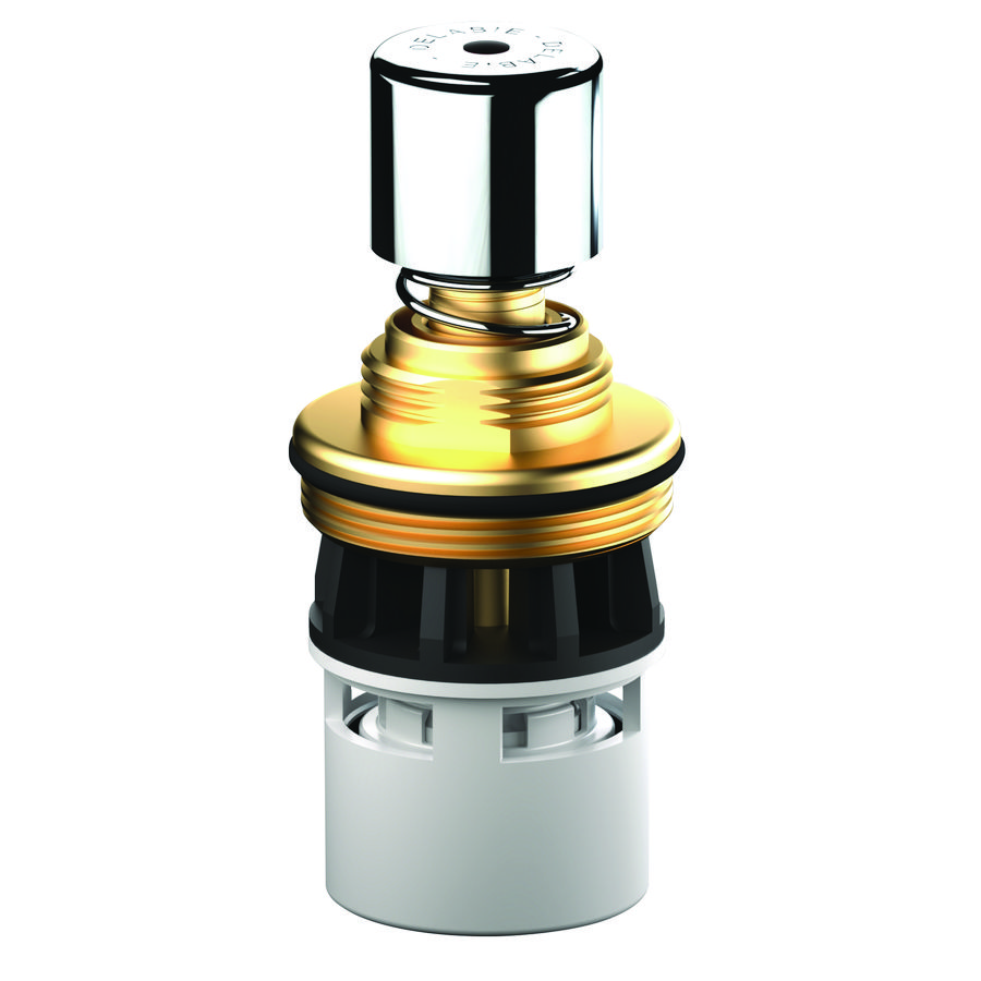 Douche 1/2 chroom met drukknop