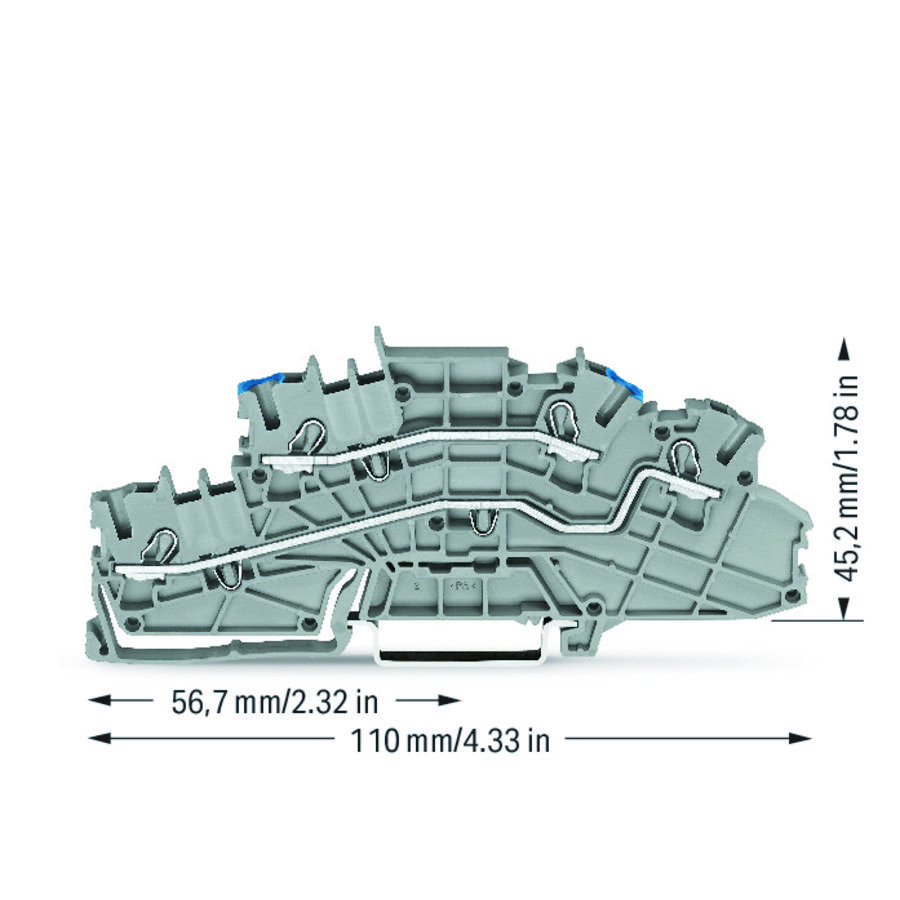 Etage installatieklem bedieningsopening 2,5mm² 6649 VVE=50
