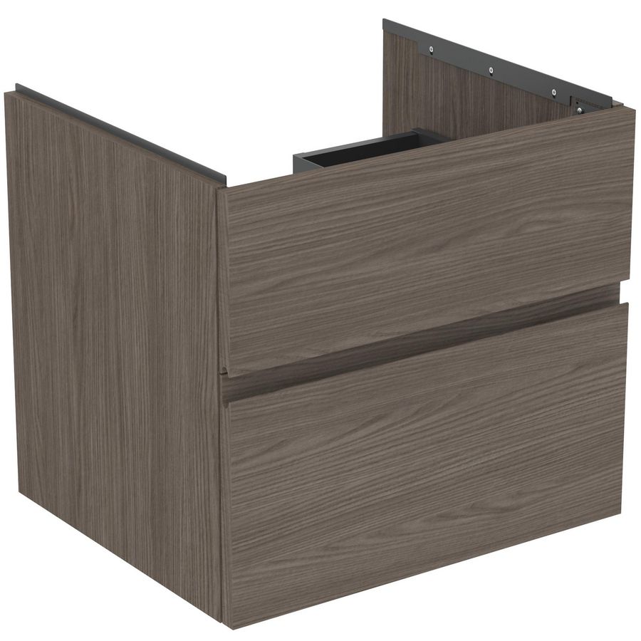 Wastafelmeubel 600x505x550mm dark elm 2 laden Finesse