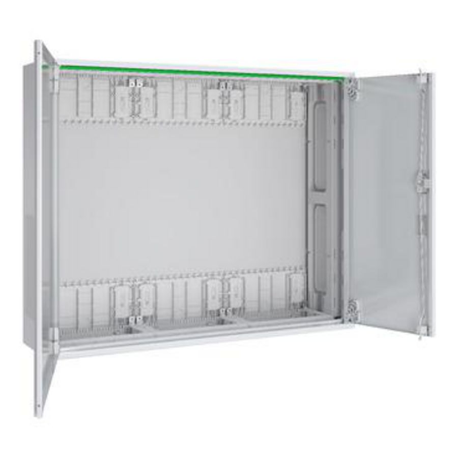 Metalen wandbehuizing B800xH650xD210mm IP44 klasse II d