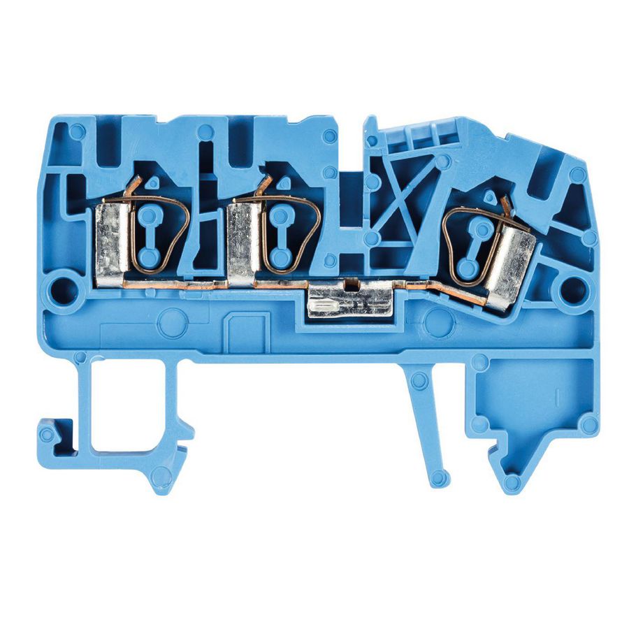 Doorgangsklem WKF 2,5/d1/2/35 blauw VVE=100