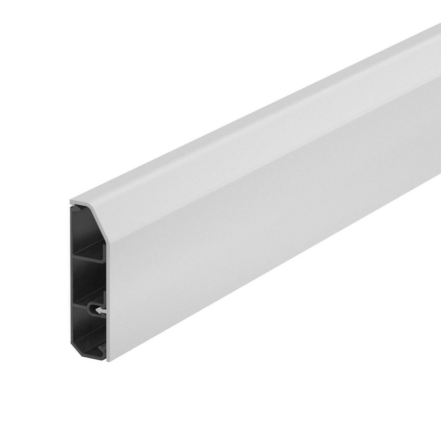 Lengte a 2m. Plintgoot SL Set 20x70 7035 poly. lichtgrijs