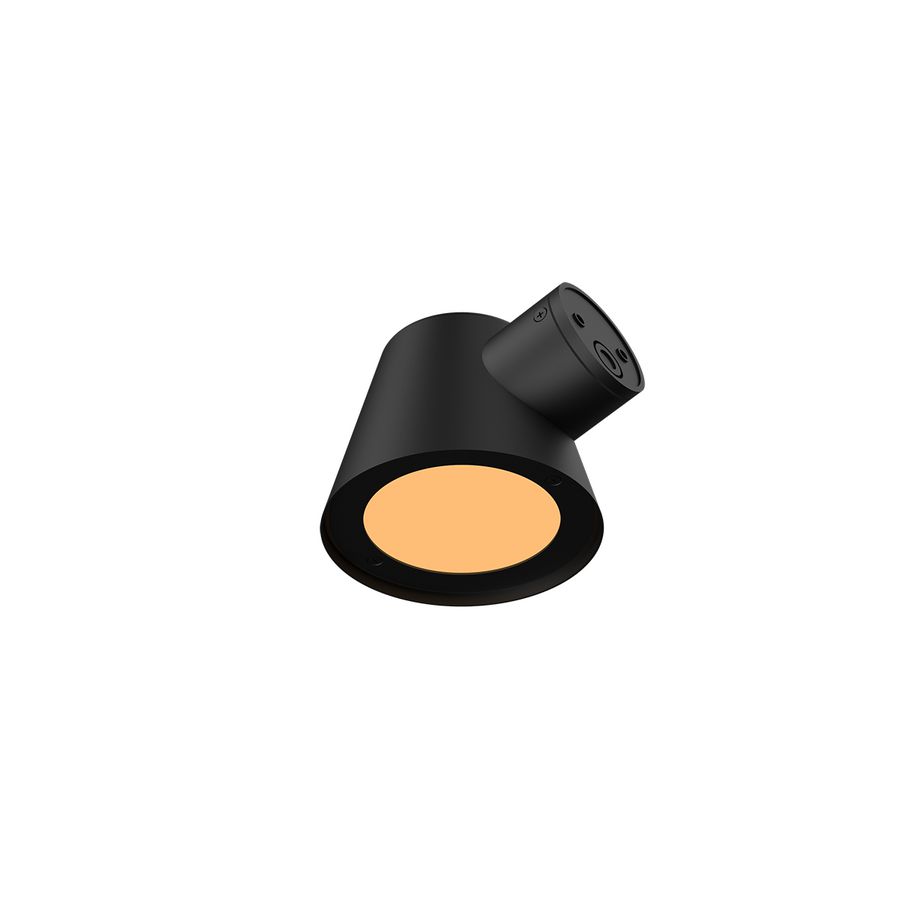 Wandlamp INK LED008 mat zwart incl. GU10 ledlamp 5W 3000K+4000K