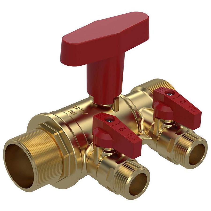 Vul- en spoelunit 498  1.1/4" x 1.1/4" bu.dr. voor solar- en warmtepompinstallaties