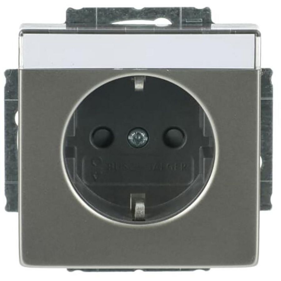Tekstwandcontactdoos ra kv Centraalplaat inb pure-rvs (20 EUCNB-866)