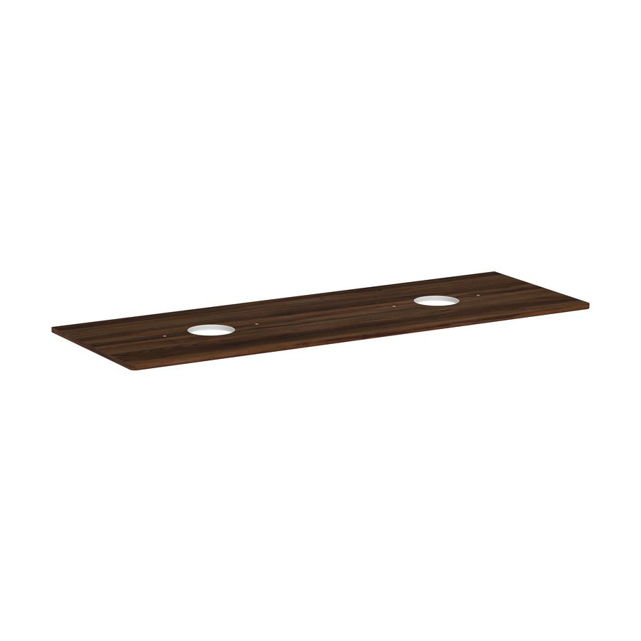Console 1560x550mm m 2 uitsp.en Waskom zonder kraangat Xelu Q 54119630