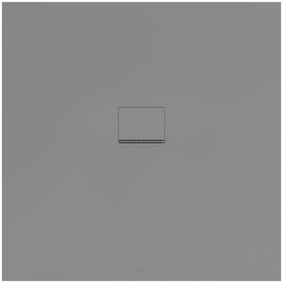 Douchebak Squaro Infinity 1200x1200mm Quaryl met afvoerkap grijs