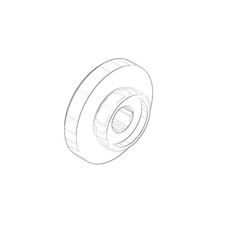 Aansluiting M33x12mm Platina gebors.