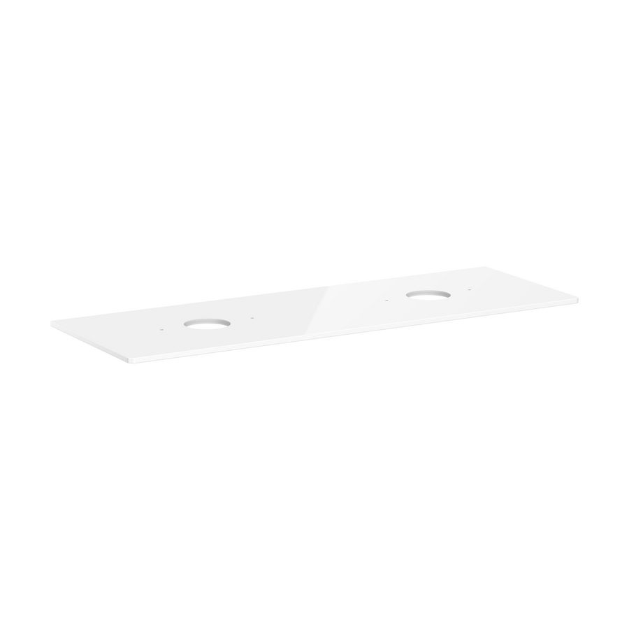 Console 1560x550mm m 2 uitsp.en Waskom zonder kraangat Xelu Q 54119050