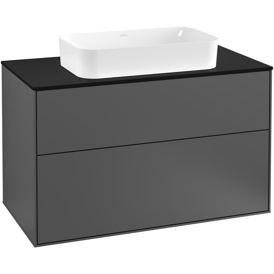 Wastafelonderkast Finion 1000x603x501mm Antr. Matt Lacquer G23200GK