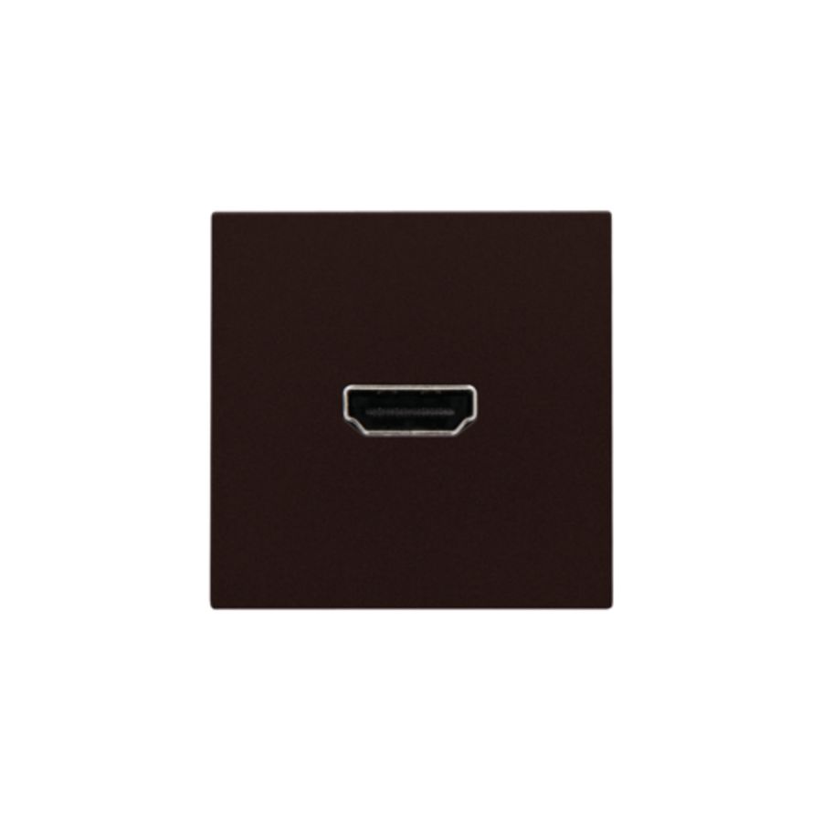 Afwerkingsset met HDMI-naar-HDMI-aansl. dark brown