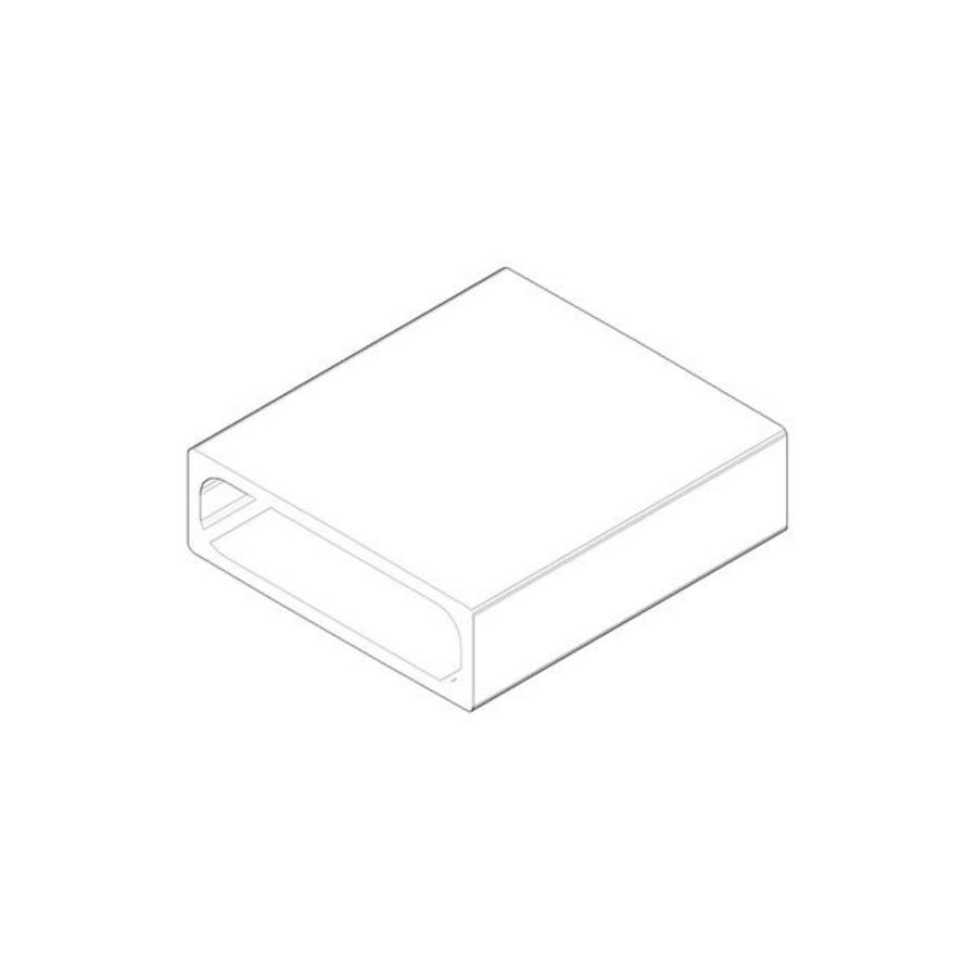 Beluchter mouw 35x38,5x11mm chr
