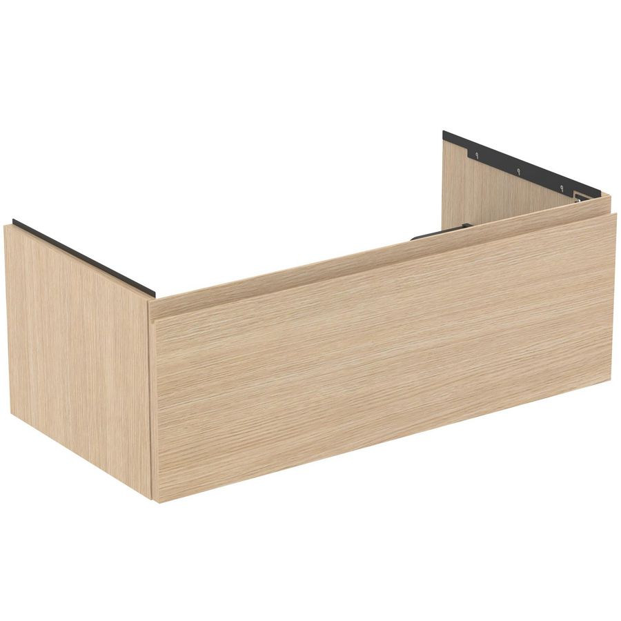 Wastafelmeubel 1000x505x370mm white oak 1 lade Finesse